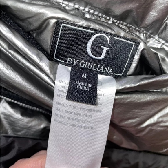G by Giuliana Reversible Women’s Trench Coat Silver Black Size Small  NWOT - Picture 3 of 5
